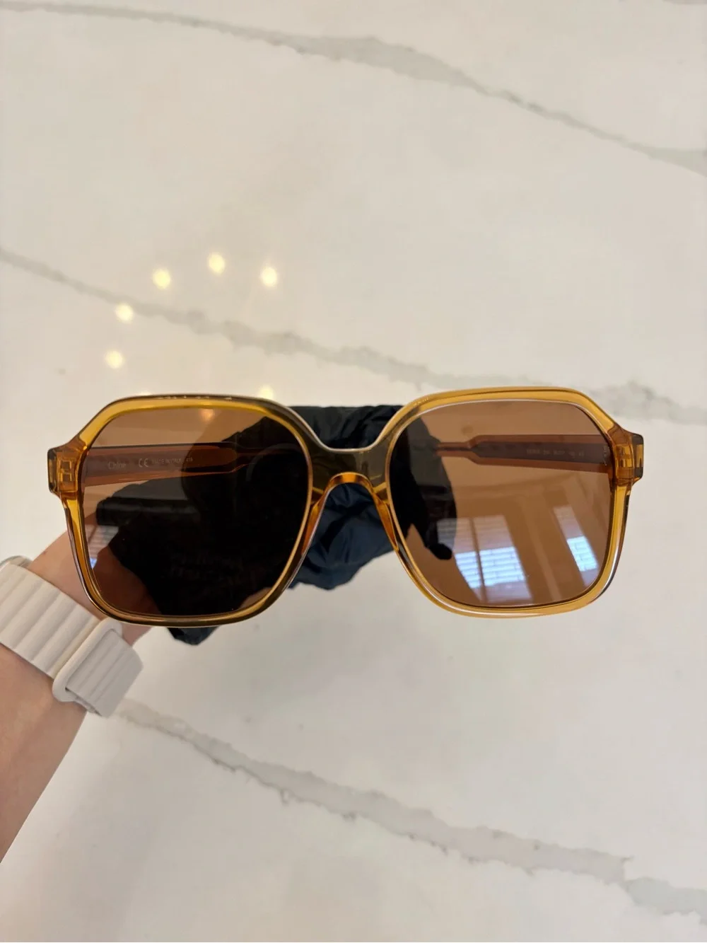 Chloé Willow CE761S Light Brown Oversized Square Sunglasses